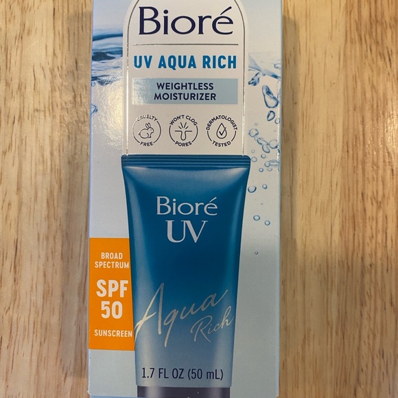 Biore UV Aqua Rich Moisturizer SPF 50 2/$8 - Picture 2 of 9